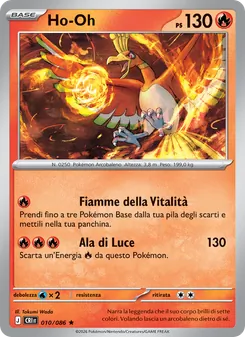Carta Ho-Oh dell'espansione Caos Nascente, numero 010/86