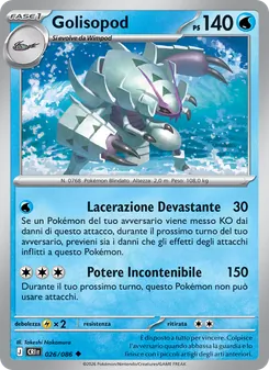 Carta Golisopod dell'espansione Caos Nascente, numero 026/86