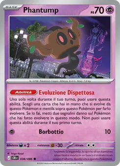 Carta Phantump dell'espansione Caos Nascente, numero 038/86