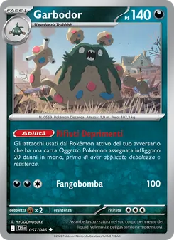Carta Garbodor dell'espansione Caos Nascente, numero 057/86