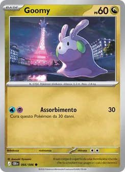 Carta Goomy dell'espansione Caos Nascente, numero 066/86