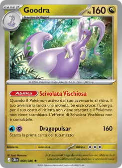 Carta Goodra dell'espansione Caos Nascente, numero 068/86