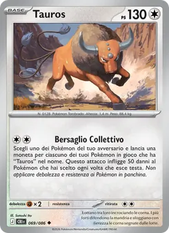 Carta Tauros dell'espansione Caos Nascente, numero 069/86