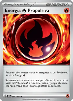 Carta Energia Fire Propulsiva dell'espansione Caos Nascente, numero 086/86