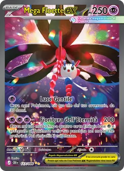 Carta Mega Floette-ex dell'espansione Caos Nascente, numero 117/86