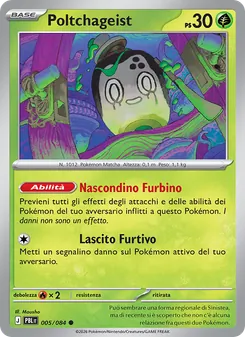 Carta Poltchageist dell'espansione Buio Pesto, numero 005/84