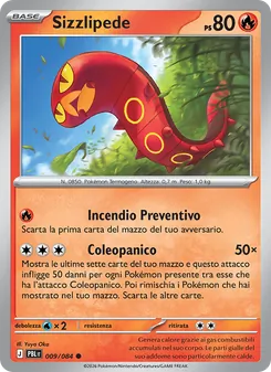 Carta Sizzlipede dell'espansione Buio Pesto, numero 009/84