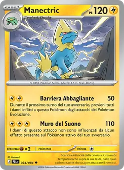 Carta Manectric dell'espansione Buio Pesto, numero 024/84