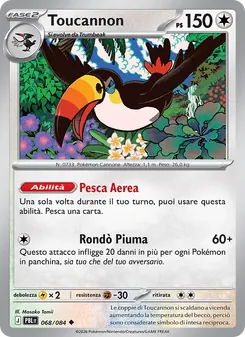 Carta Toucannon dell'espansione Buio Pesto, numero 068/84