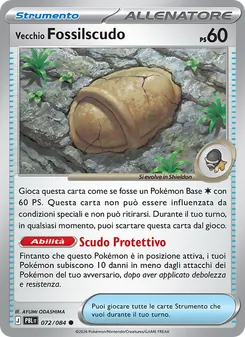 Carta Vecchio Fossilscudo dell'espansione Buio Pesto, numero 072/84