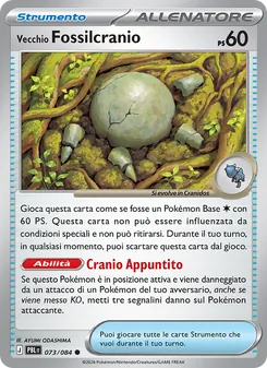 Carta Vecchio Fossilcranio dell'espansione Buio Pesto, numero 073/84