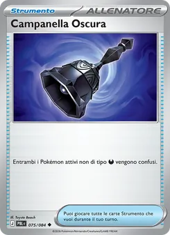 Carta Campanella Oscura dell'espansione Buio Pesto, numero 075/84