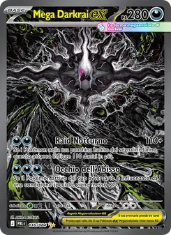 Carta Mega Darkrai-ex dell'espansione Buio Pesto, numero 116/84
