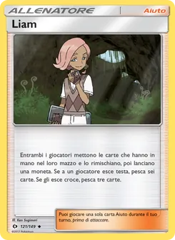 Carta Liam dell'espansione Sole e Luna, numero 121/149