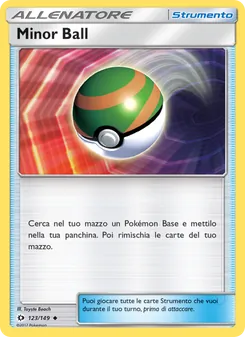 Carta Minor Ball dell'espansione Sole e Luna, numero 123/149