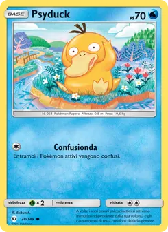 Carta Psyduck dell'espansione Sole e Luna, numero 28/149