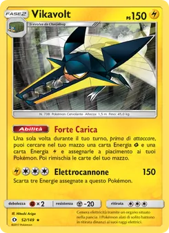 Carta Vikavolt dell'espansione Sole e Luna, numero 52/149