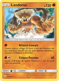 Carta Landorus dell'espansione Legami Inossidabili, numero 103/214