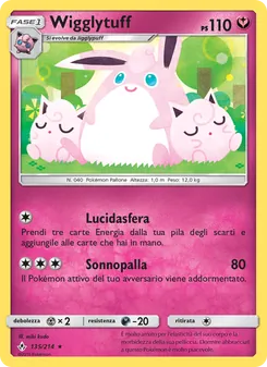 Carta Wigglytuff dell'espansione Legami Inossidabili, numero 135/214