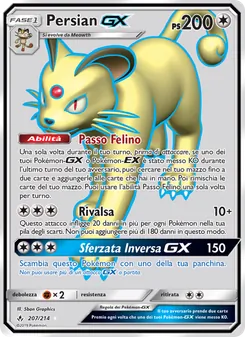 Carta Persian GX dell'espansione Legami Inossidabili, numero 207/214