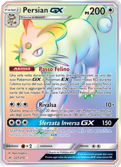 Carta Persian GX dell'espansione Legami Inossidabili, numero 227/214