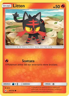 Carta Litten dell'espansione Legami Inossidabili, numero 26/214