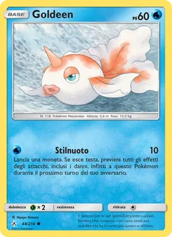 Carta Goldeen dell'espansione Legami Inossidabili, numero 48/214