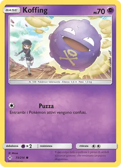 Carta Koffing dell'espansione Legami Inossidabili, numero 73/214