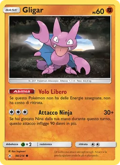 Carta Gligar dell'espansione Legami Inossidabili, numero 98/214