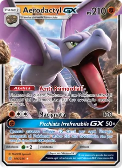 Carta Aerodactyl GX dell'espansione Sintonia Mentale, numero 106/236