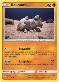 Carta Relicanth dell'espansione Sintonia Mentale, numero 111/236