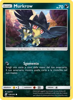 Carta Murkrow dell'espansione Sintonia Mentale, numero 128/236