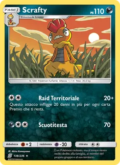 Carta Scrafty dell'espansione Sintonia Mentale, numero 138/236