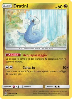 Carta Dratini dell'espansione Sintonia Mentale, numero 148/236