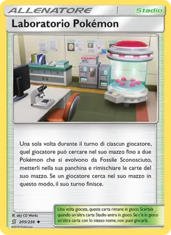 Carta Laboratorio Pokémon dell'espansione Sintonia Mentale, numero 205/236
