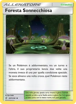 Carta Foresta Sonnecchiosa dell'espansione Sintonia Mentale, numero 207/236