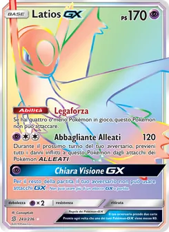 Carta Latios GX dell'espansione Sintonia Mentale, numero 243/236