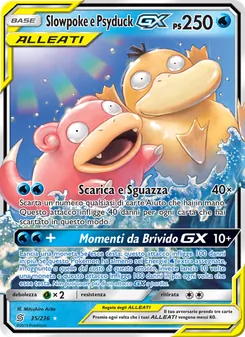 Carta Slowpoke e Psyduck GX dell'espansione Sintonia Mentale, numero 35/236