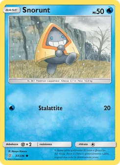 Carta Snorunt dell'espansione Sintonia Mentale, numero 37/236