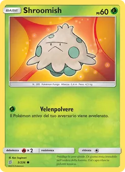 Carta Shroomish dell'espansione Sintonia Mentale, numero 5/236