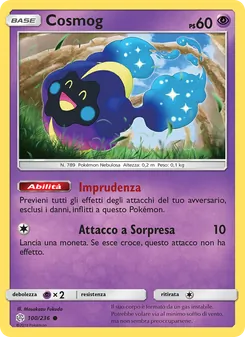 Carta Cosmog dell'espansione Eclissi Cosmica, numero 100/236