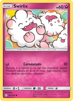 Carta Swirlix dell'espansione Eclissi Cosmica, numero 153/236