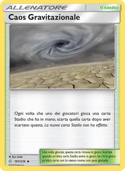 Carta Caos Gravitazionale dell'espansione Eclissi Cosmica, numero 187/236