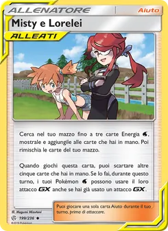 Carta Misty e Lorelei dell'espansione Eclissi Cosmica, numero 199/236