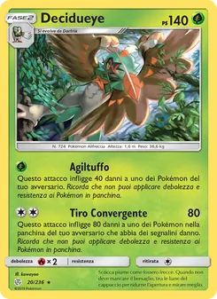 Carta Decidueye dell'espansione Eclissi Cosmica, numero 20/236