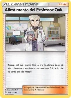 Carta Allestimento del Professor Oak dell'espansione Eclissi Cosmica, numero 201/236