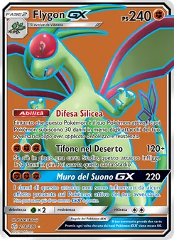 Carta Flygon GX dell'espansione Eclissi Cosmica, numero 218/236