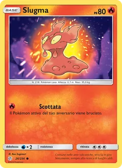 Carta Slugma dell'espansione Eclissi Cosmica, numero 26/236