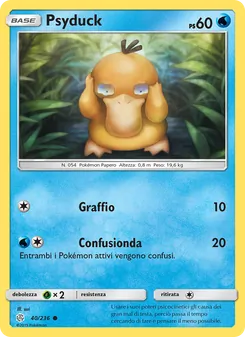 Carta Psyduck dell'espansione Eclissi Cosmica, numero 40/236