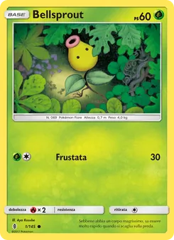 Carta Bellsprout dell'espansione Guardiani Nascenti, numero 1/145
